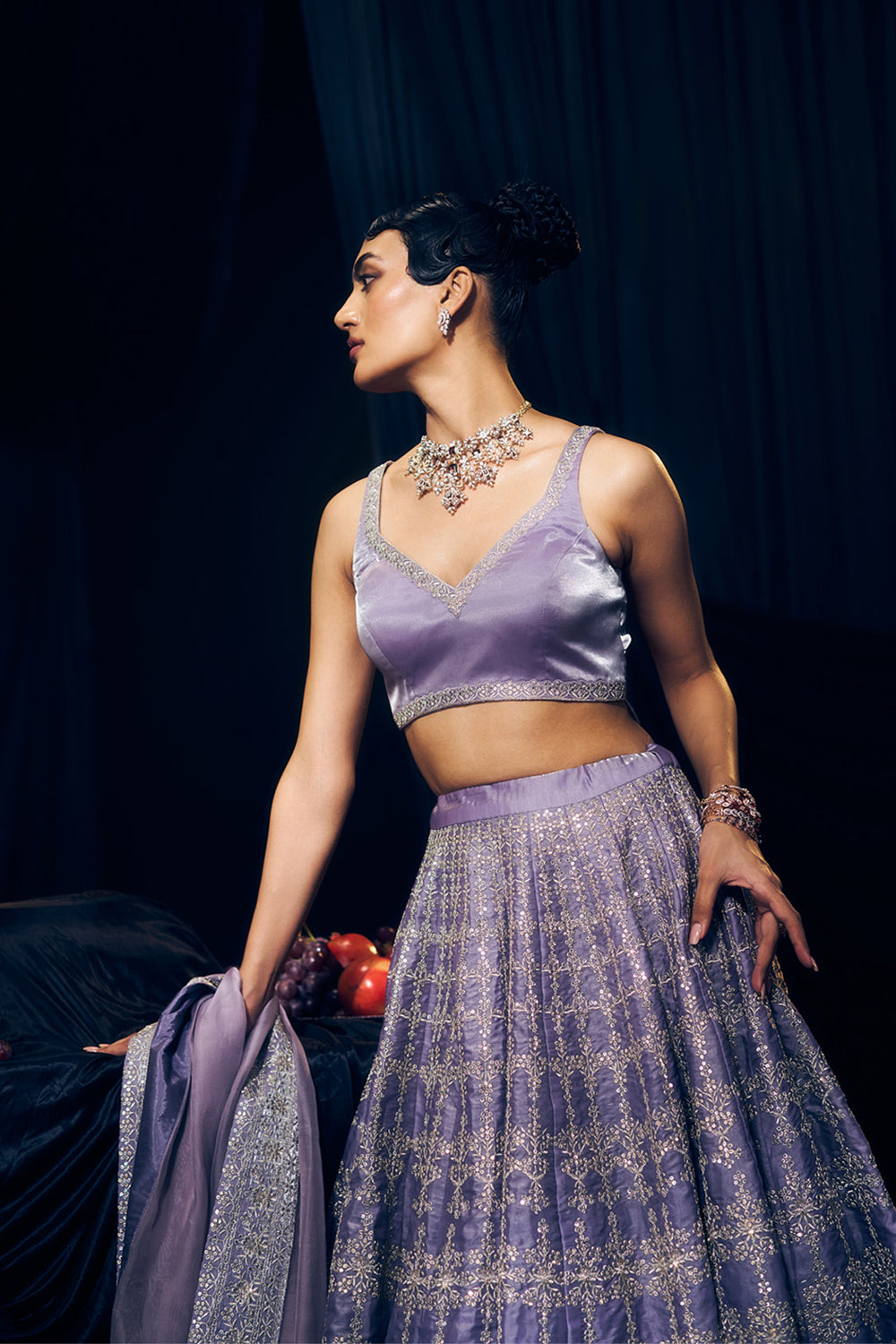 Lilac Lehenga Set