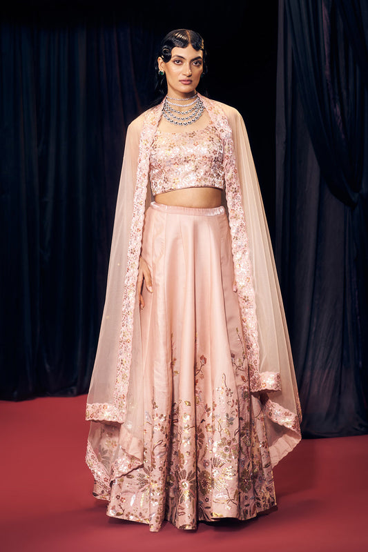 Pastel Pink Lehenga Set