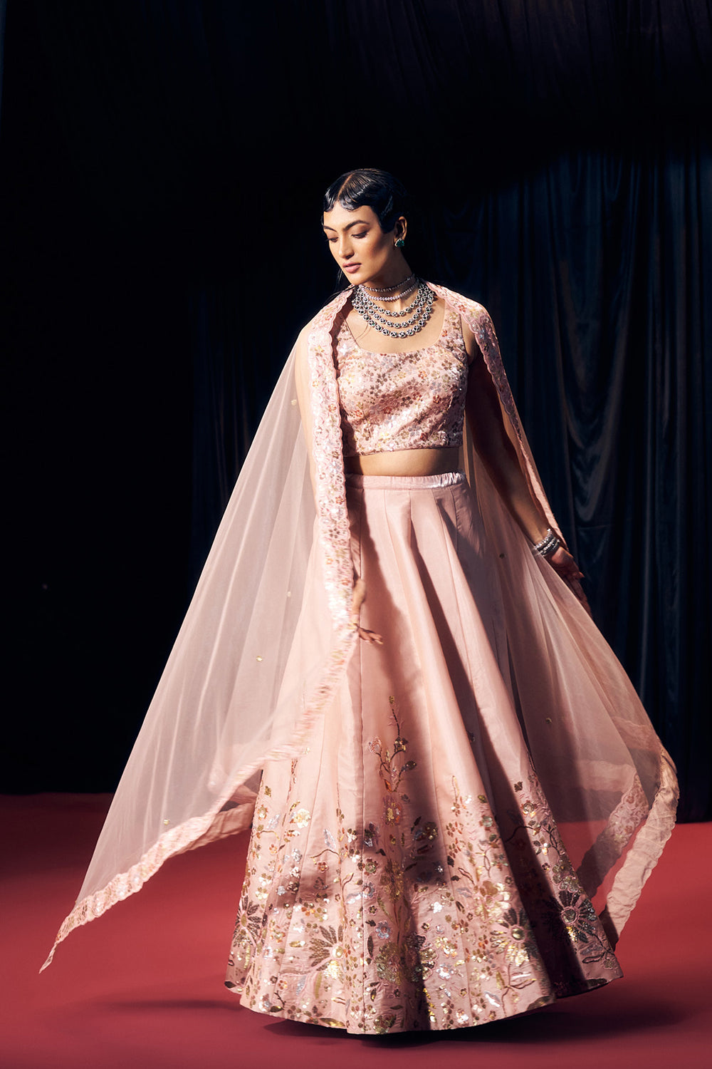 Pastel Pink Lehenga Set