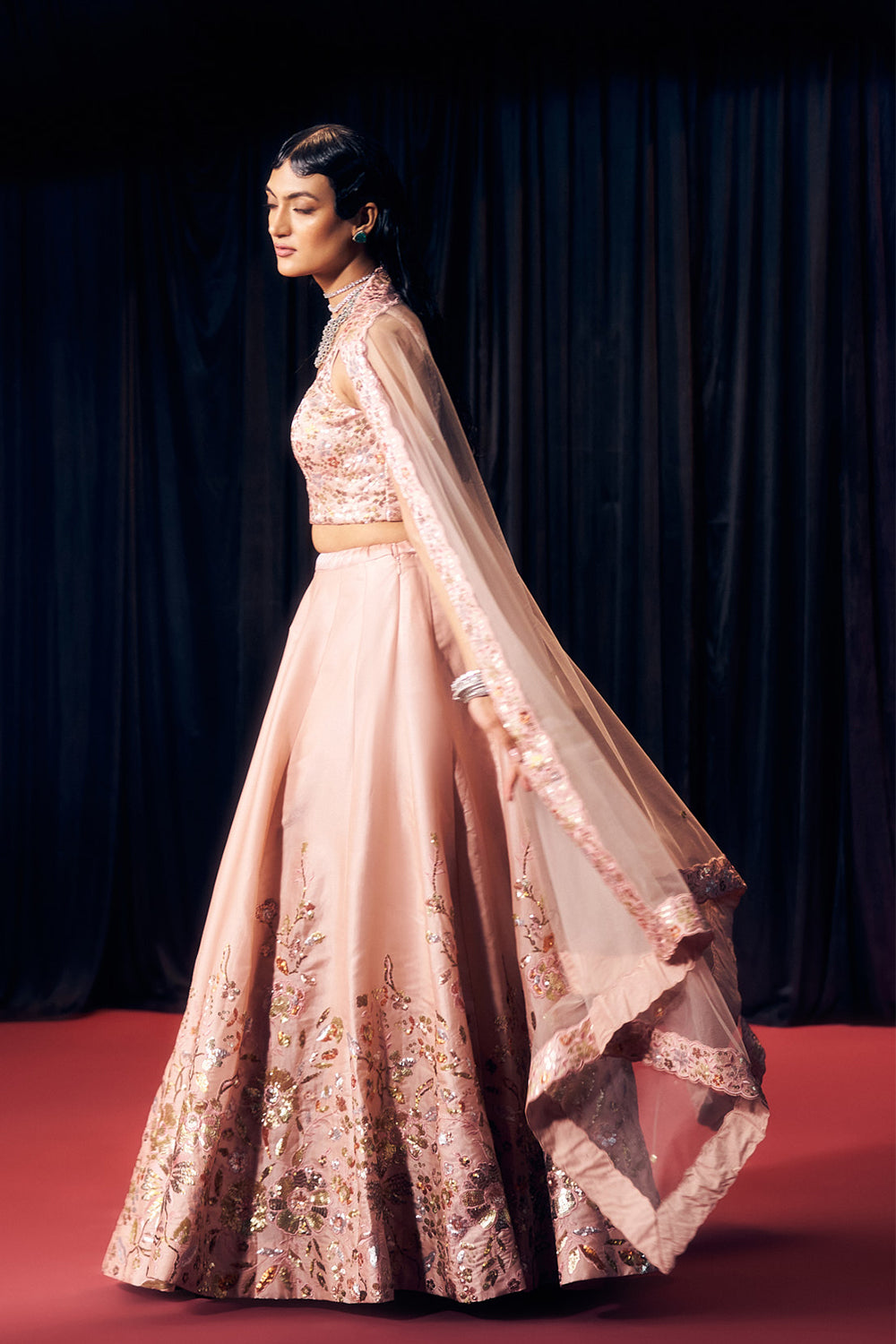 Pastel Pink Lehenga Set