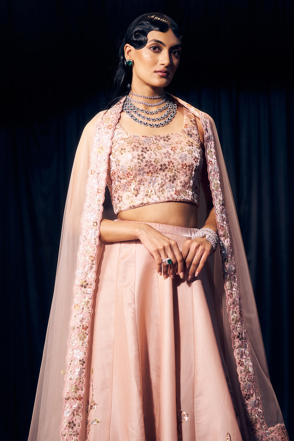 Pastel Pink Lehenga Set
