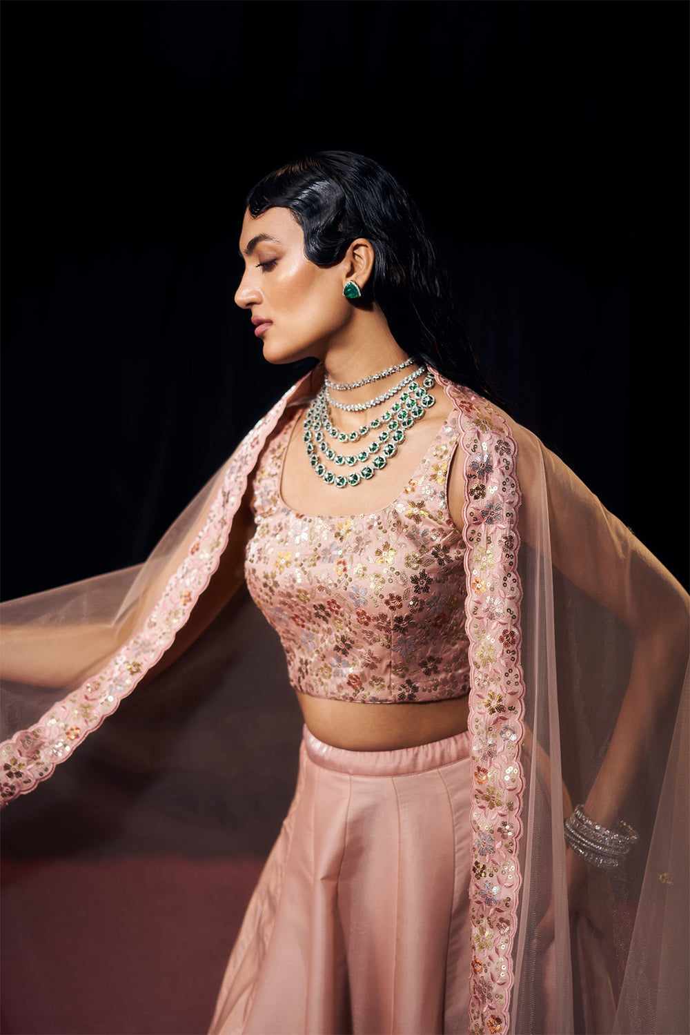 Pastel Pink Lehenga Set