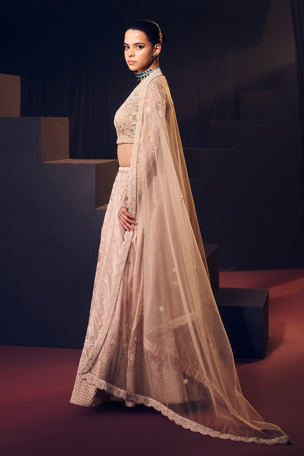 Pastel Pink Lehenga Set