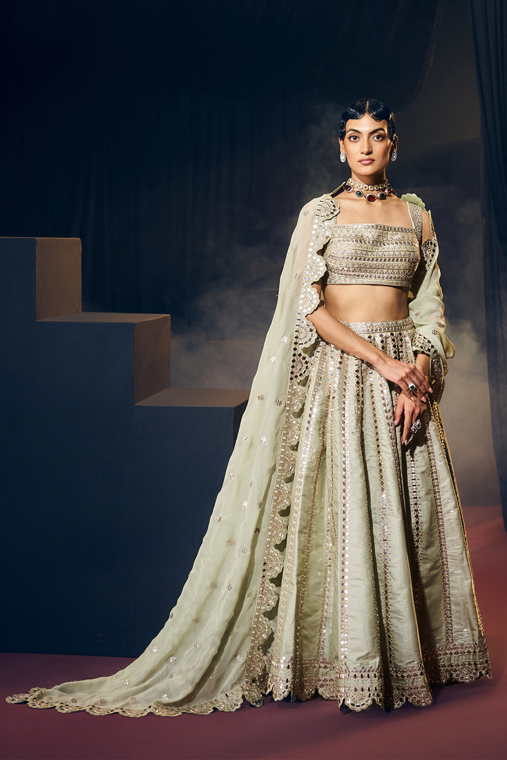 Sea Green Lehenga Set