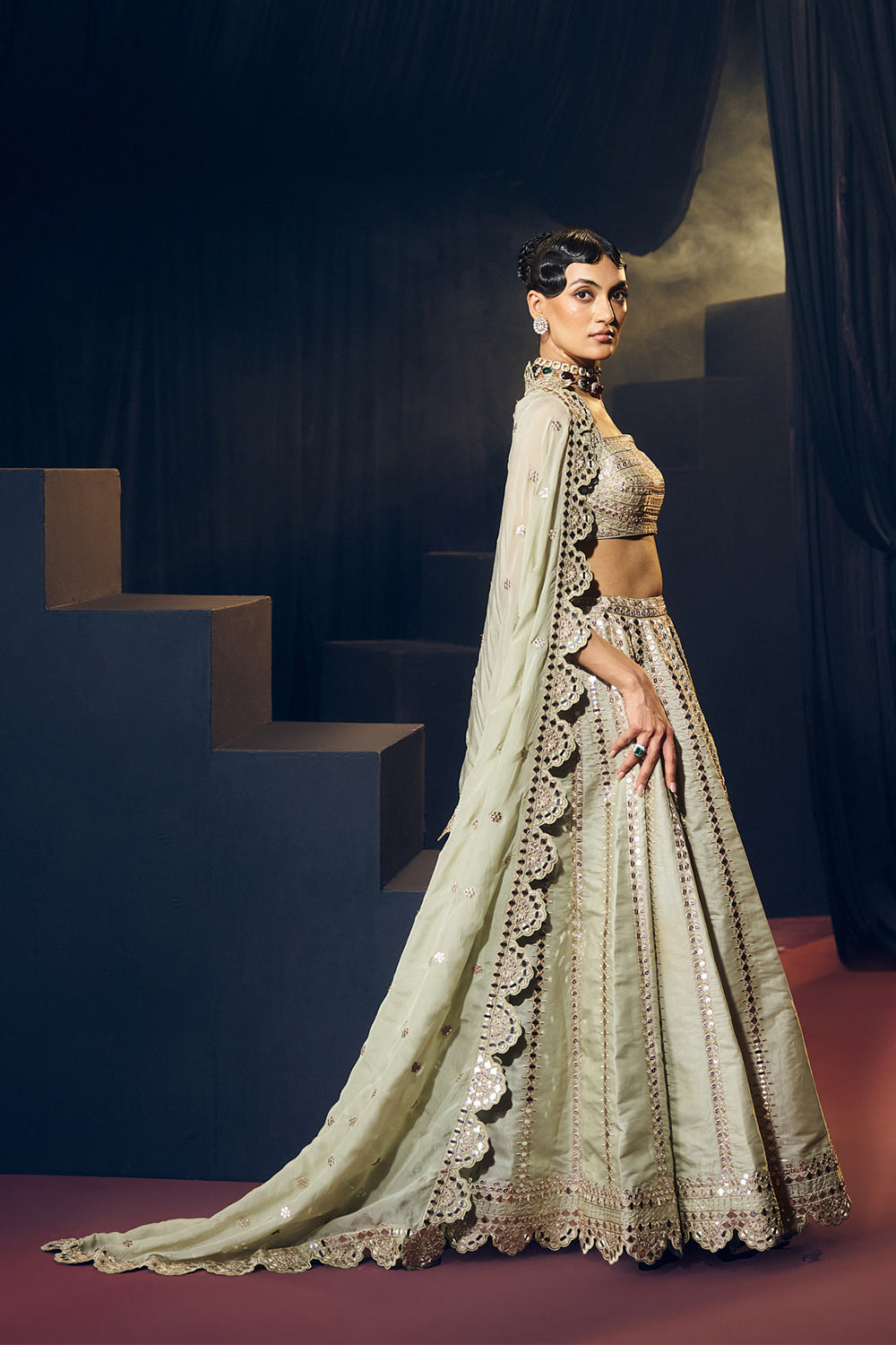 Sea Green Lehenga Set