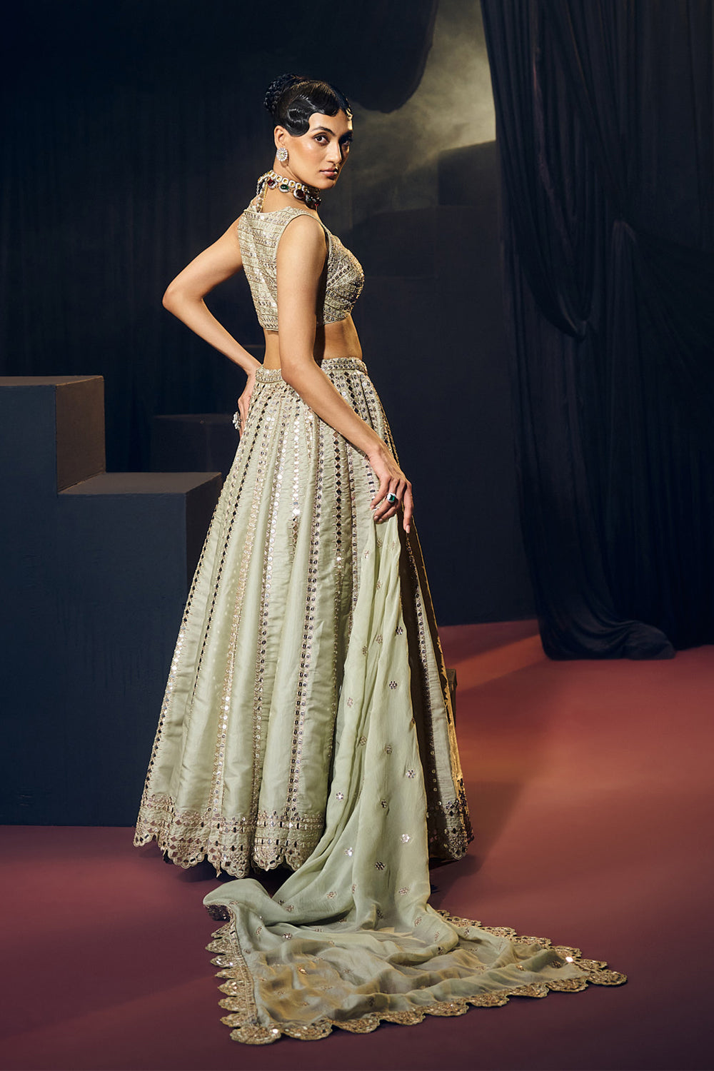 Sea Green Lehenga Set